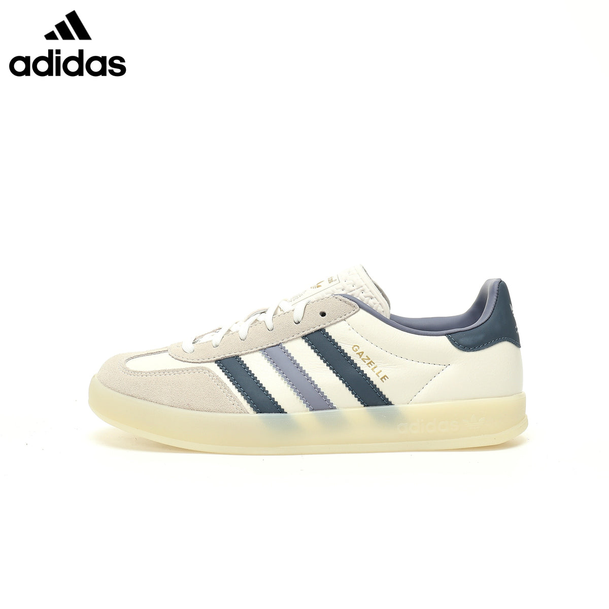 Adidas  samba  women's shoes  men's samba sneakers  Gazelle Off White Navy Unisex Sneakers