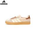 Adidas Gazelle Indoor  women's shoes  men's samba sneakers Beige Brown Velvet Unisex Sneakers