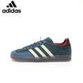 Adidas  samba  women's shoes  men's samba sneakers  Gazelle Indoor Blue Burgundy Unisex Sneakers