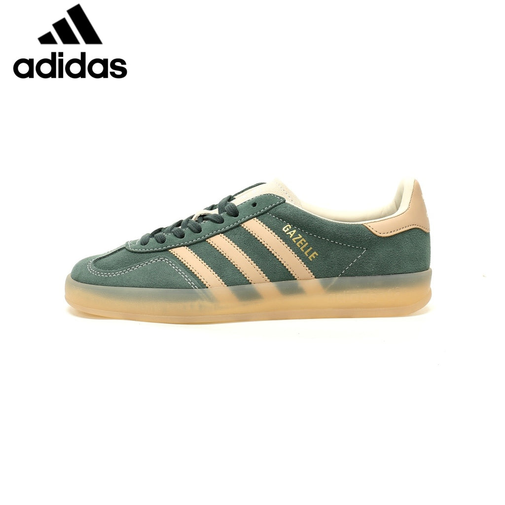 Adidas  samba  women's shoes  men's samba sneakers Gazelle Indoor Green Beige Unisex Sneakers