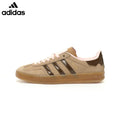 Adidas  samba  women's shoes  men's samba sneakers  Gazelle Brown Pink Unisex Sneakers