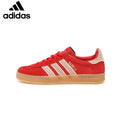 Adidas  samba  women's shoes  men's samba sneakers Gazelle Indoor Red Off White Unisex Sneakers