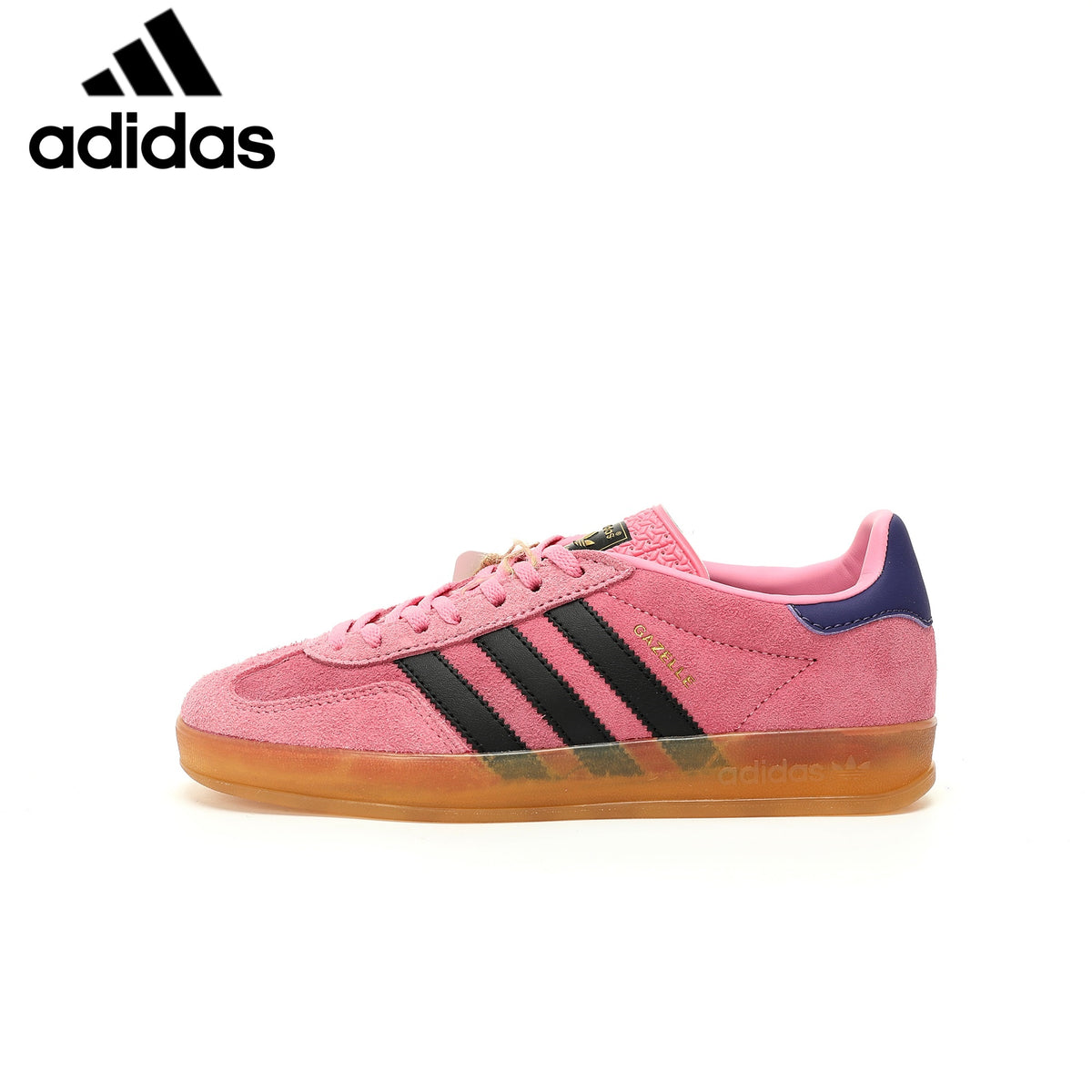 Adidas  samba  women's shoes  men's samba sneakers  Gazelle Indoor Pink Black Purple Unisex Sneakers