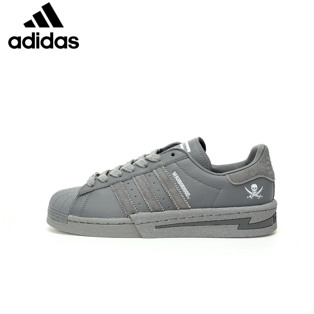 Adidas samba  women's shoes  men's samba sneakers  Superstar NEIGHBORHOOD Gray Unisex Sneakers
