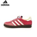 Adidas  samba  women's shoes  men's samba sneakers Gazelle Indoor Red Pink White Unisex Sneakers