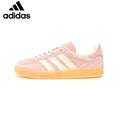 Adidas  samba  women's shoes  men's samba sneakers Gazelle Indoor Light Pink Ruffle Stripe Unisex Sneakers