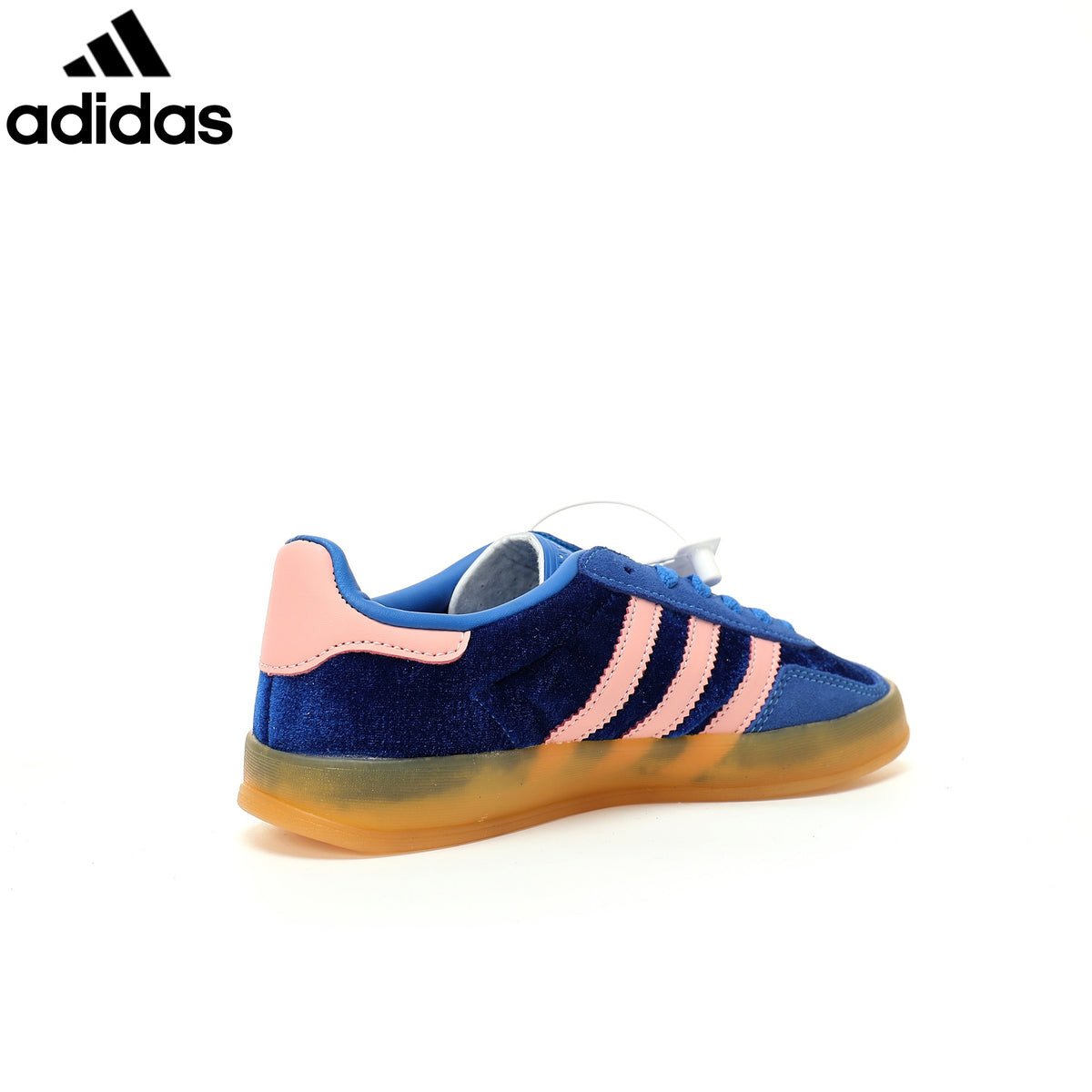 Adidas  samba  women's shoes  men's samba sneakers Gazelle Indoor Blue Pink Velvet Unisex Sneakers