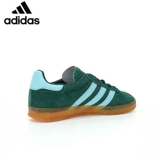 Adidas  samba  women's shoes  men's samba sneakers  Gazelle Indoor Green Light Blue Unisex Sneakers
