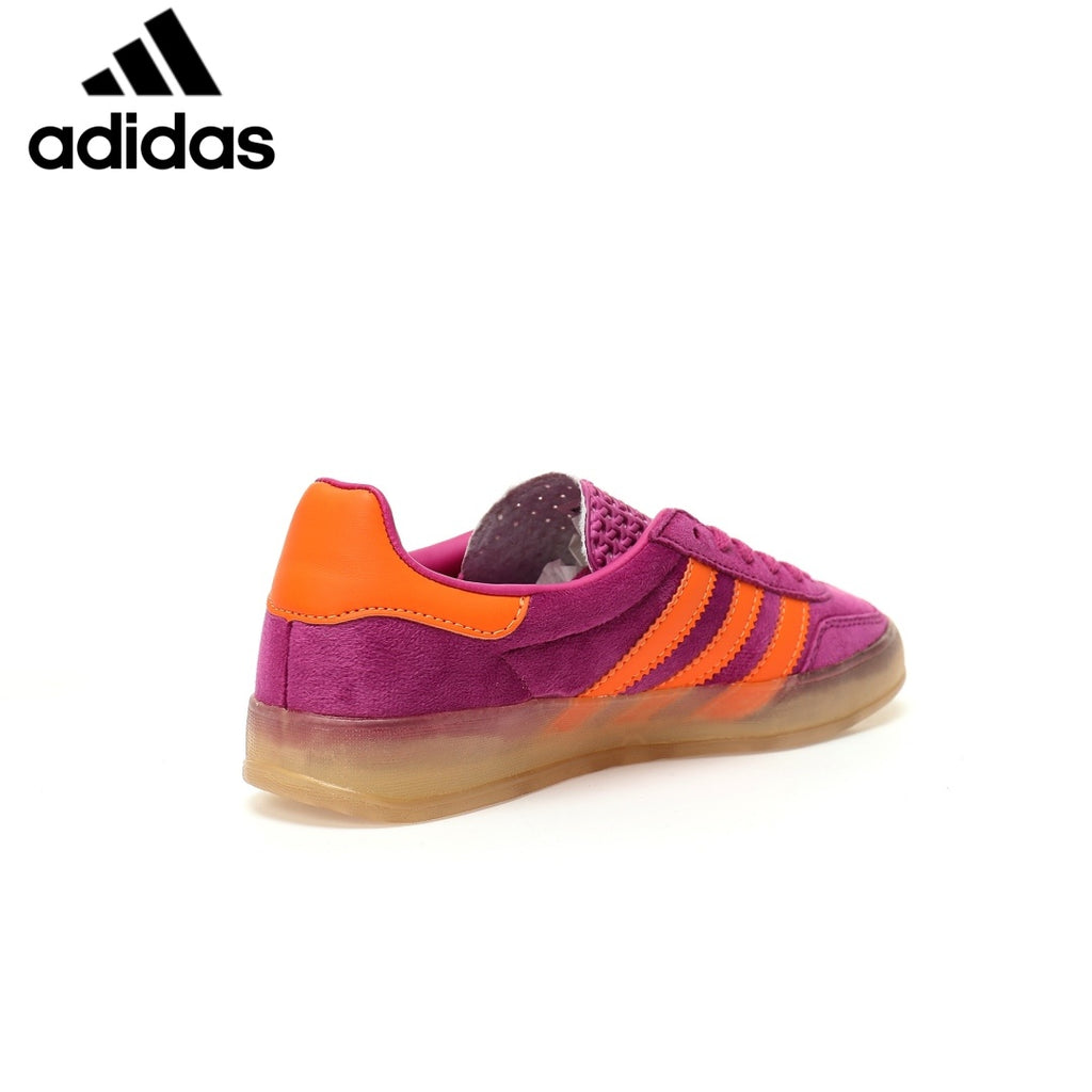 Adidas  samba  women's shoes  men's samba sneakers Gazelle Indoor Purple Orange Unisex Sneakers