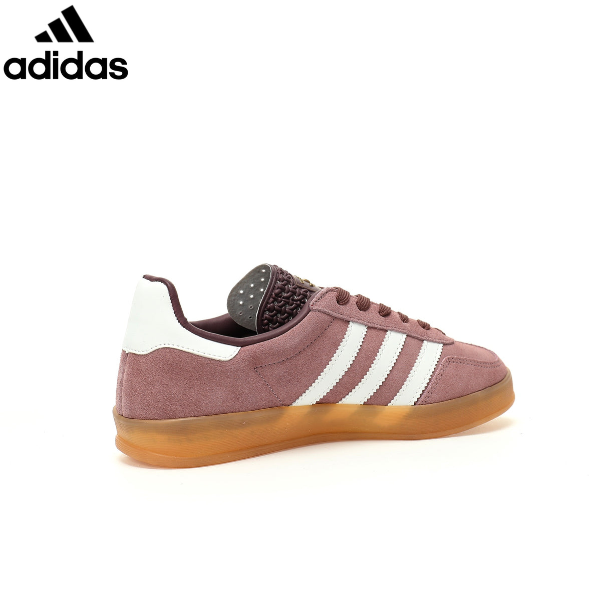Adidas  samba  women's shoes  men's samba sneakers Gazelle Indoor Maroon White Suede Unisex Sneakers