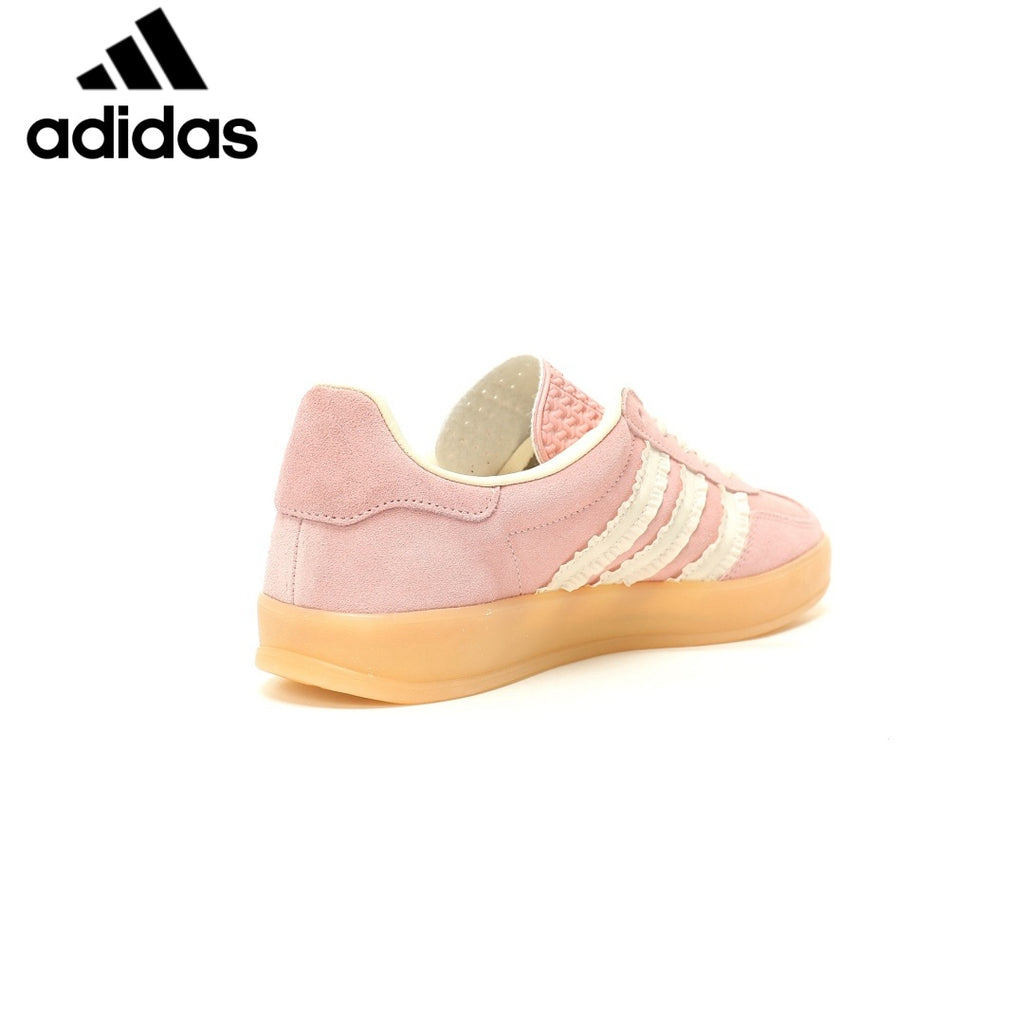 Adidas  samba  women's shoes  men's samba sneakers Gazelle Indoor Light Pink Ruffle Stripe Unisex Sneakers