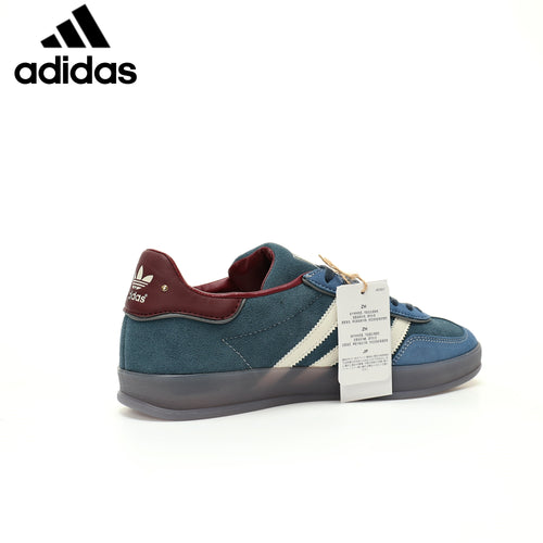 Adidas  samba  women's shoes  men's samba sneakers  Gazelle Indoor Blue Burgundy Unisex Sneakers