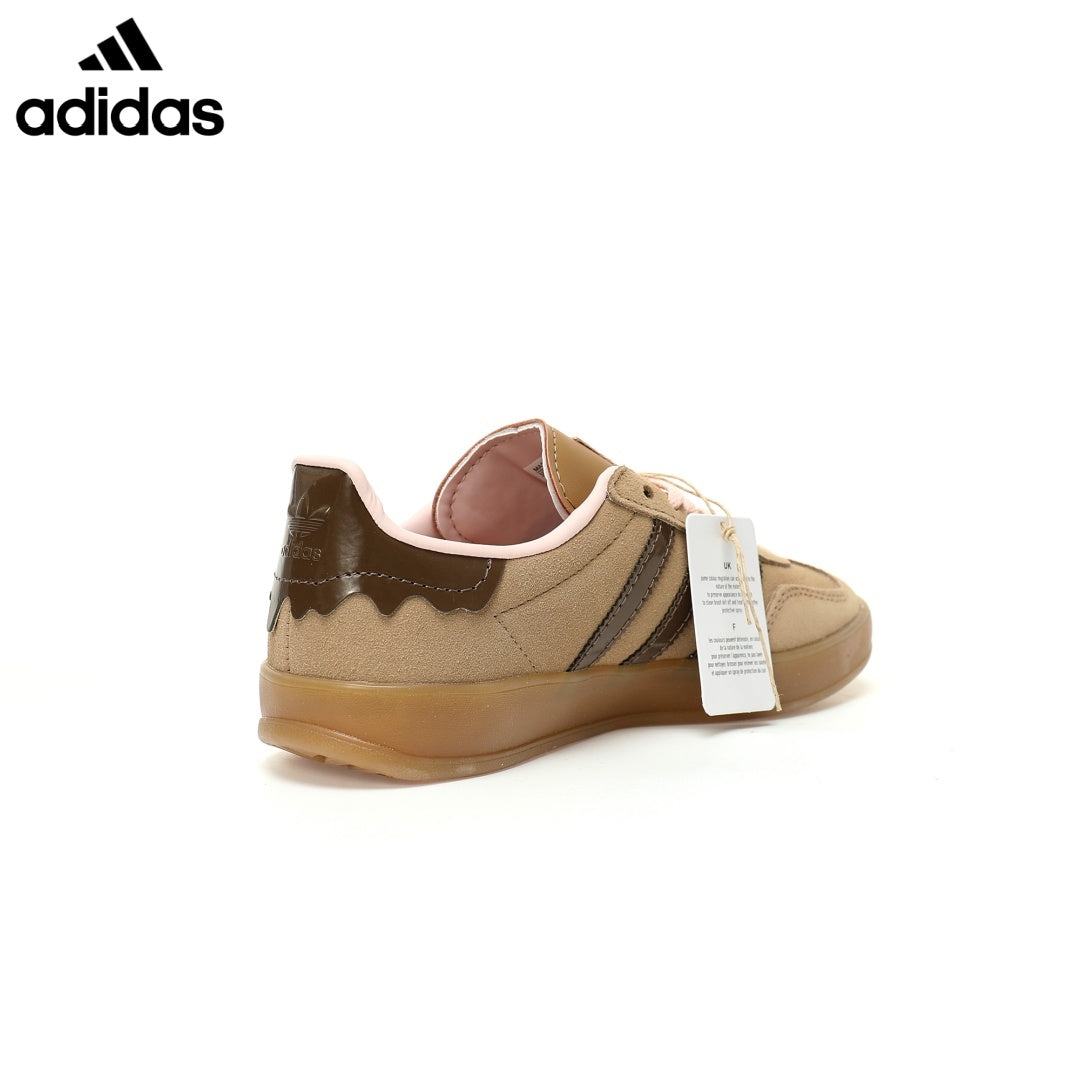 Adidas  samba  women's shoes  men's samba sneakers  Gazelle Brown Pink Unisex Sneakers