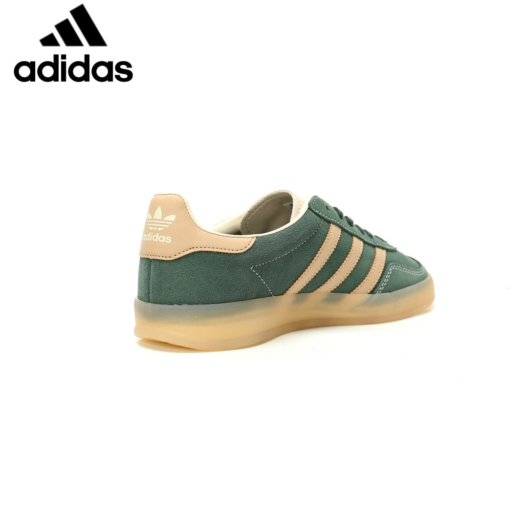 Adidas  samba  women's shoes  men's samba sneakers Gazelle Indoor Green Beige Unisex Sneakers