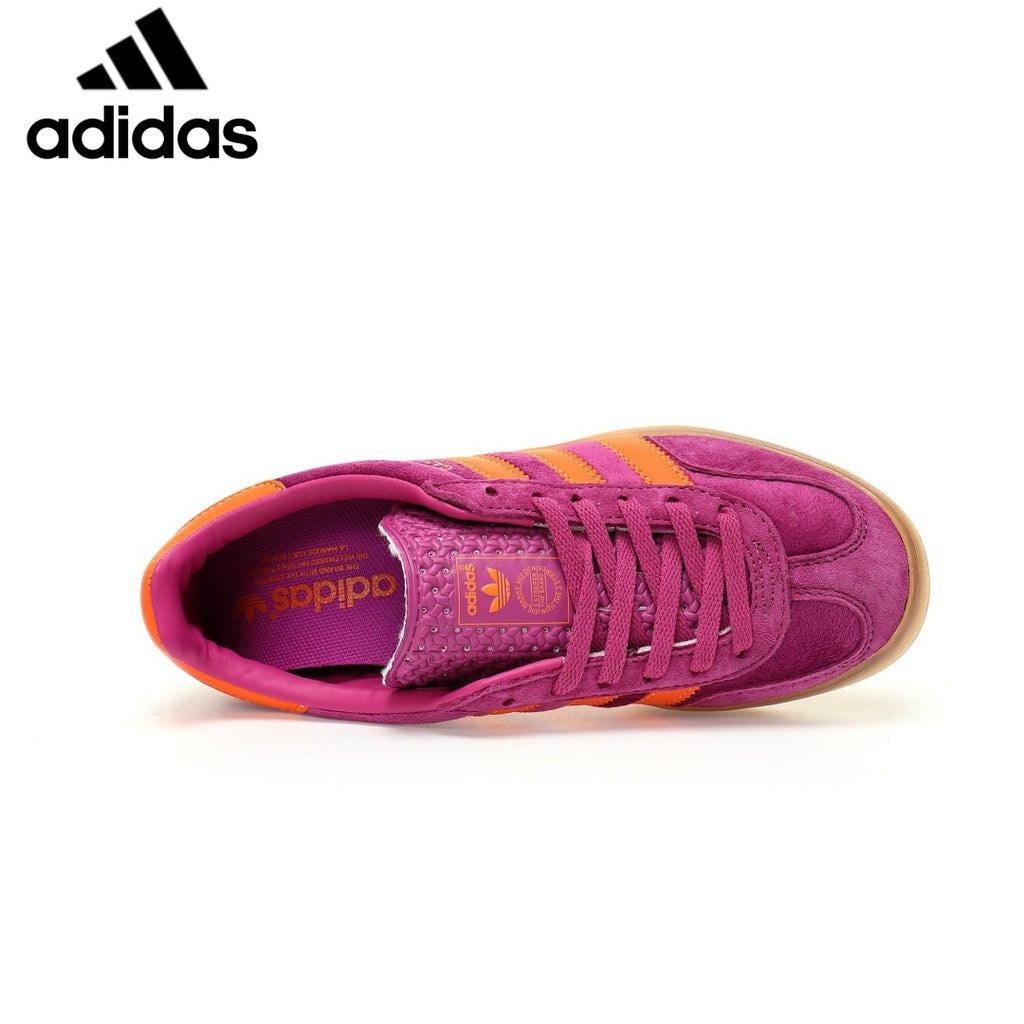 Adidas  samba  women's shoes  men's samba sneakers Gazelle Indoor Purple Orange Unisex Sneakers
