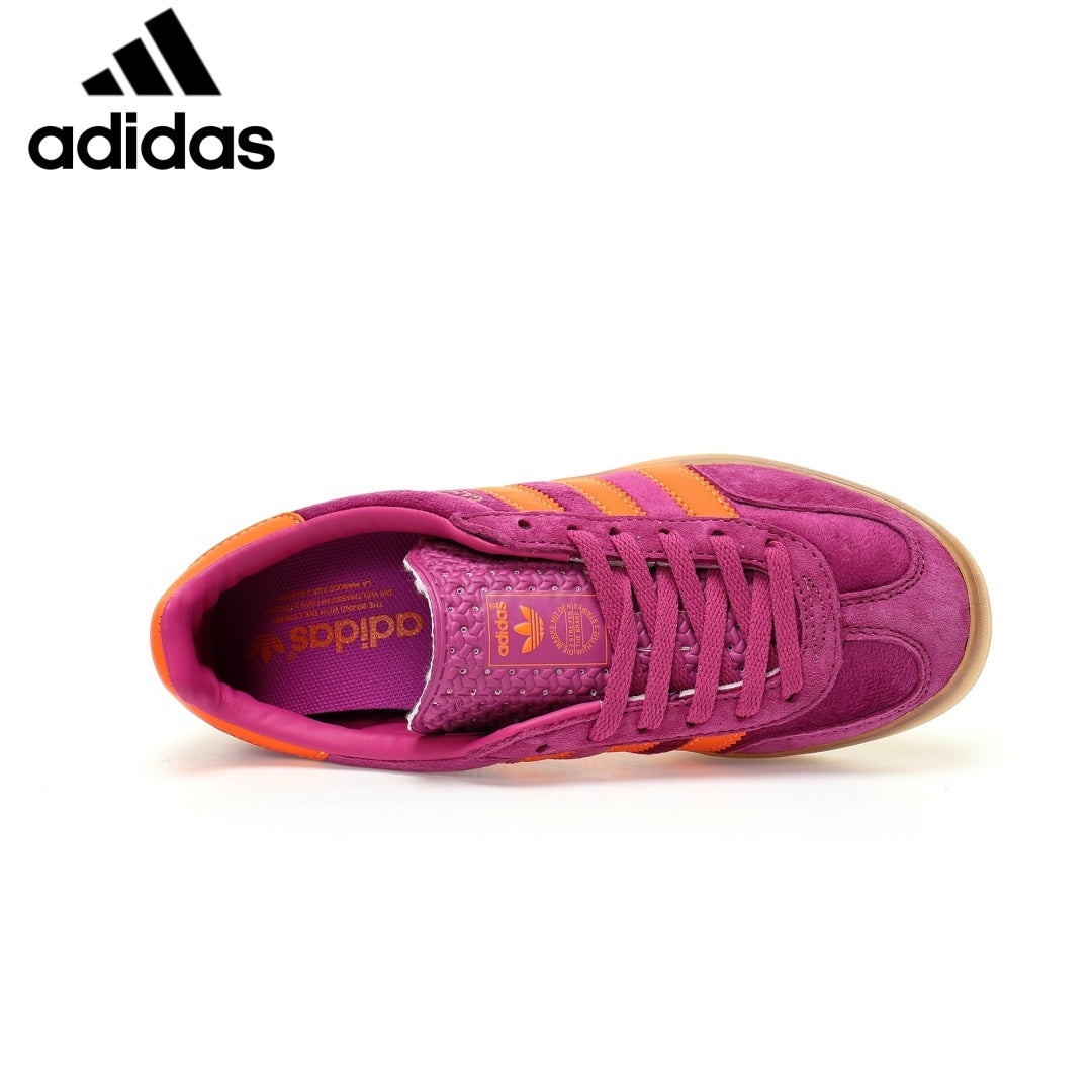 Adidas  samba  women's shoes  men's samba sneakers Gazelle Indoor Purple Orange Unisex Sneakers