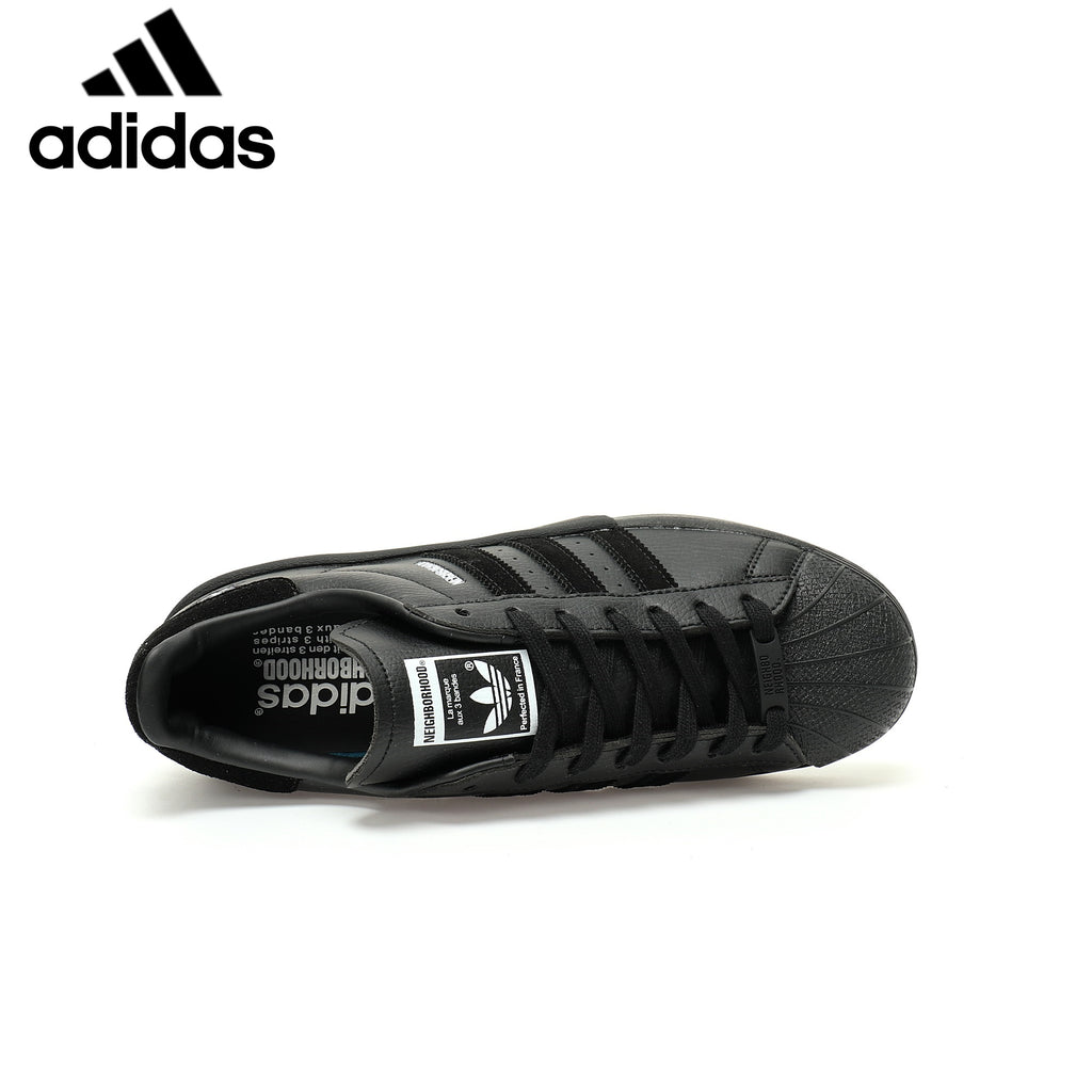 Adidas  samba  women's shoes  men's samba sneakers  Superstar NEIGHBORHOOD Black Unisex Sneakers