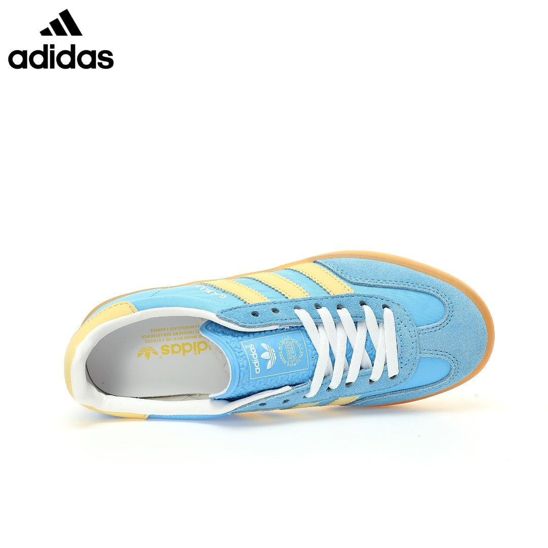 Adidas  samba  women's shoes  men's samba sneakers  Gazelle Blue Yellow Unisex Sneakers