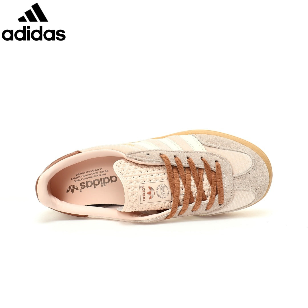 Adidas Gazelle Indoor  women's shoes  men's samba sneakers Beige Brown Velvet Unisex Sneakers