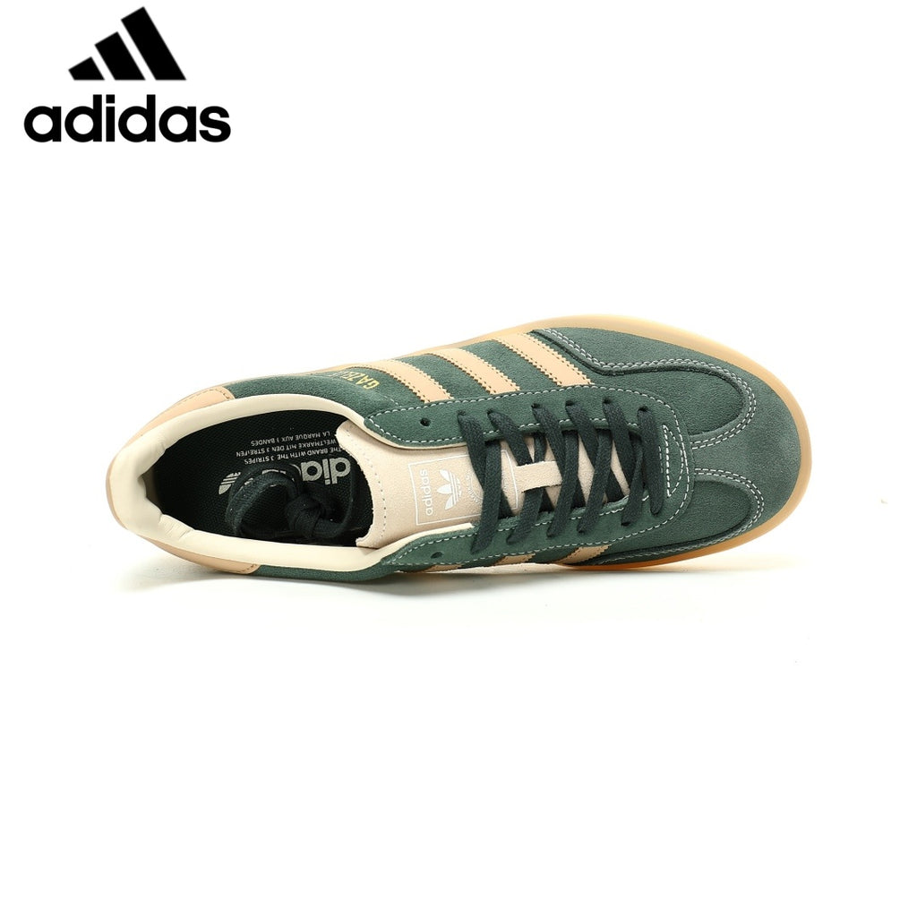 Adidas  samba  women's shoes  men's samba sneakers Gazelle Indoor Green Beige Unisex Sneakers