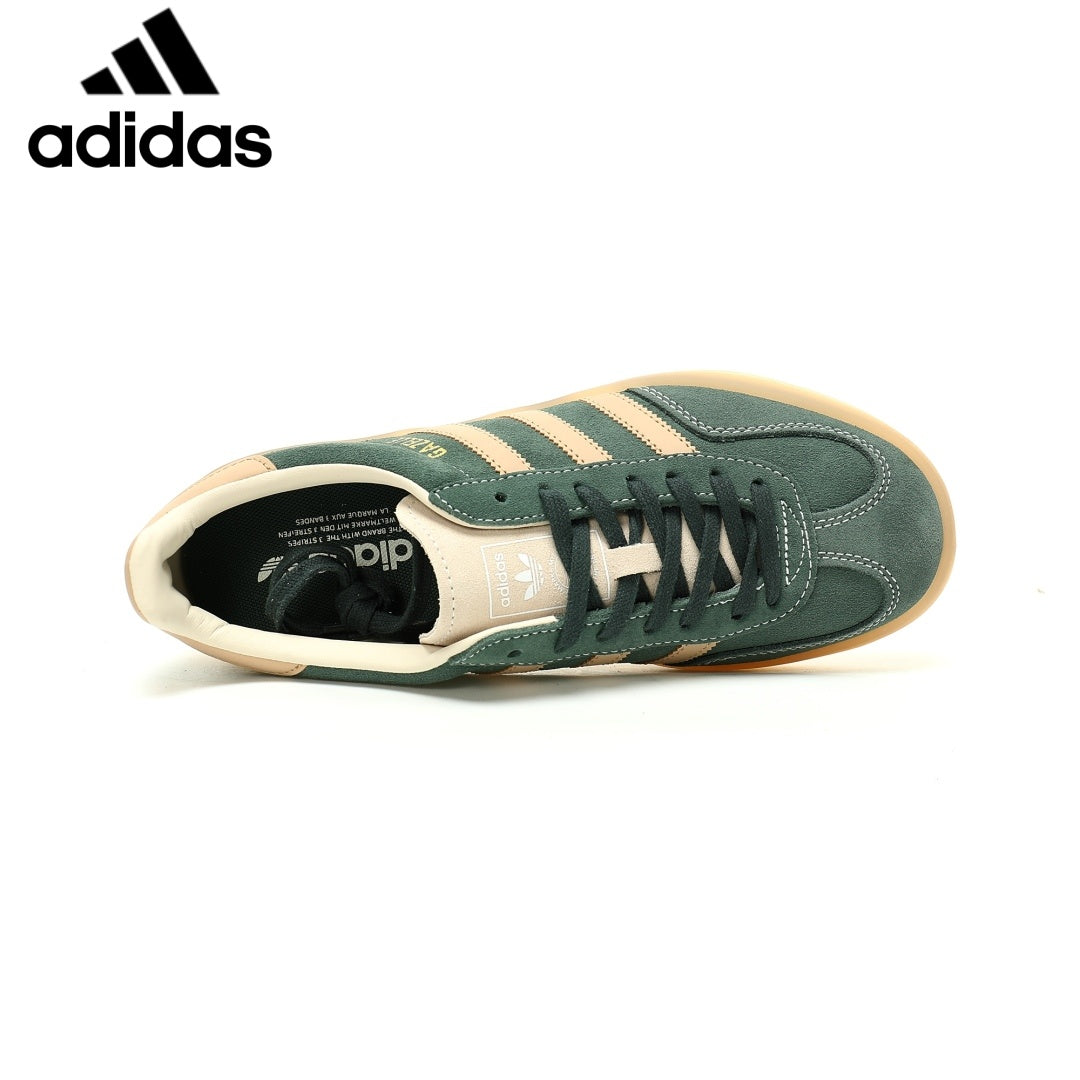 Adidas  samba  women's shoes  men's samba sneakers Gazelle Indoor Green Beige Unisex Sneakers
