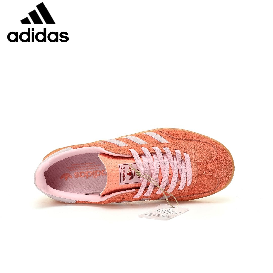 Adidas samba  women's shoes  men's samba sneakers  Gazelle Indoor Orange Pink Unisex Sneakers