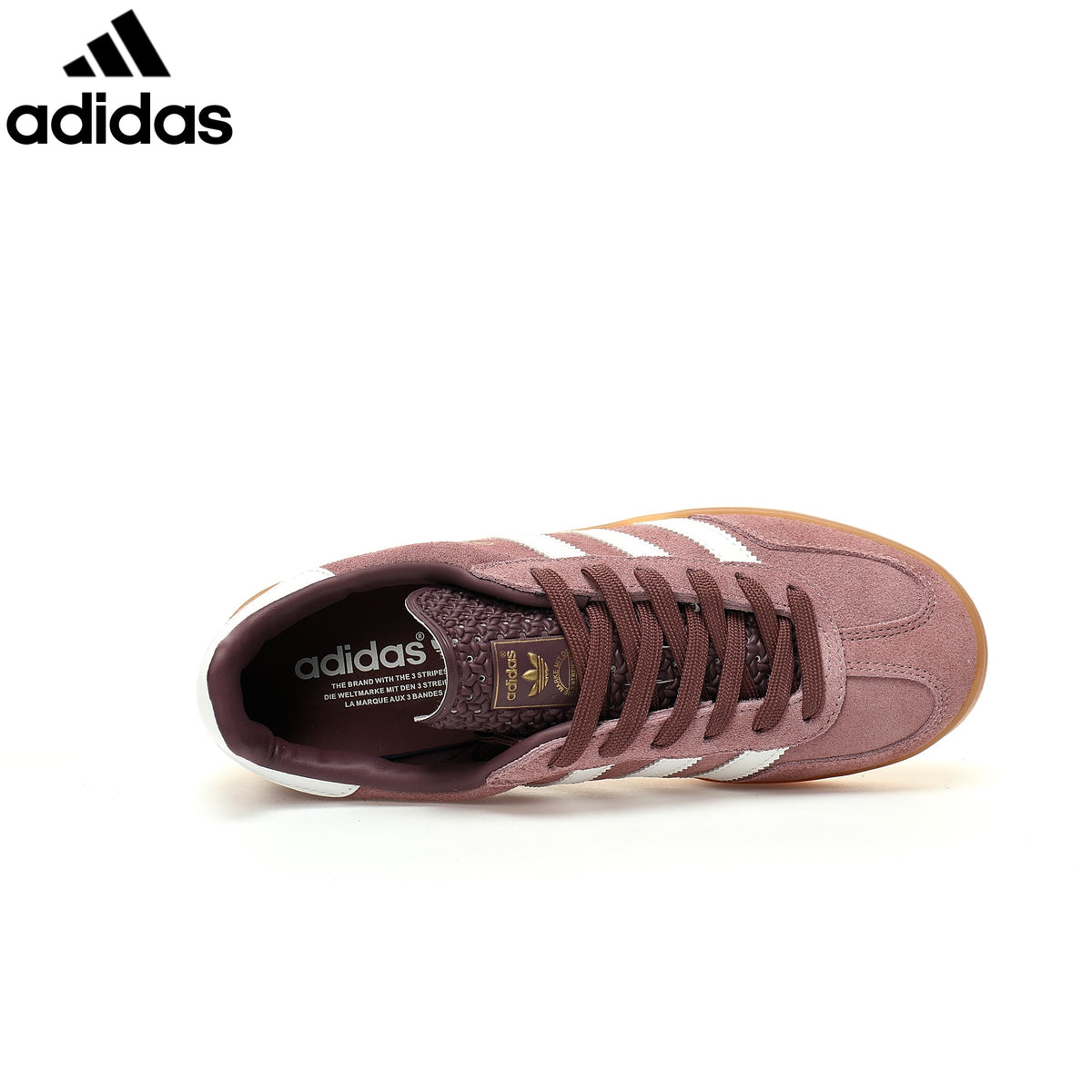 Adidas  samba  women's shoes  men's samba sneakers Gazelle Indoor Maroon White Suede Unisex Sneakers