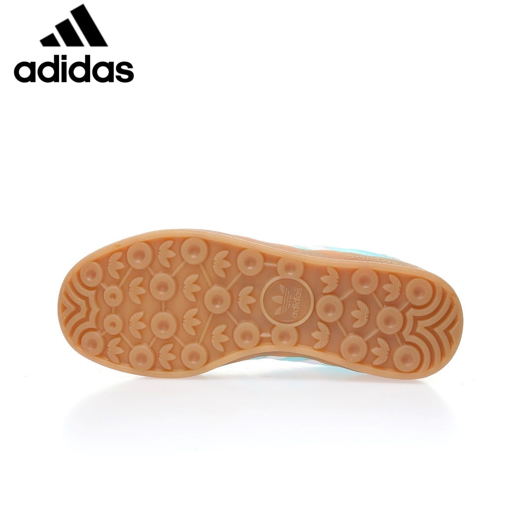 Adidas samba  women's shoes  men's samba sneakers  Gazelle Indoor Light Blue Orange Unisex Sneakers