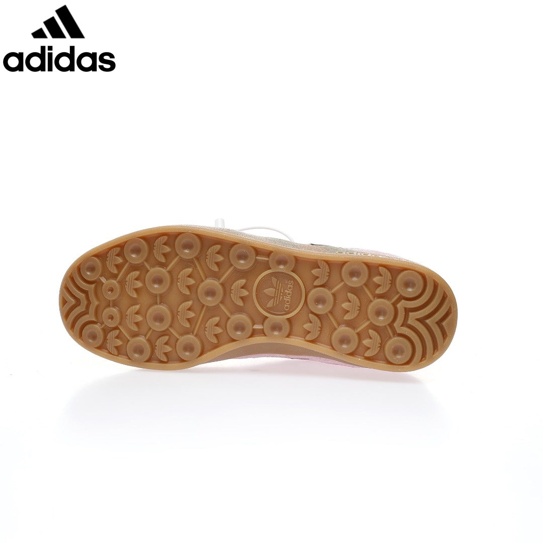Adidas Gazelle women's shoes  men's samba sneakers  Indoor Pink Black Suede Unisex Sneakers