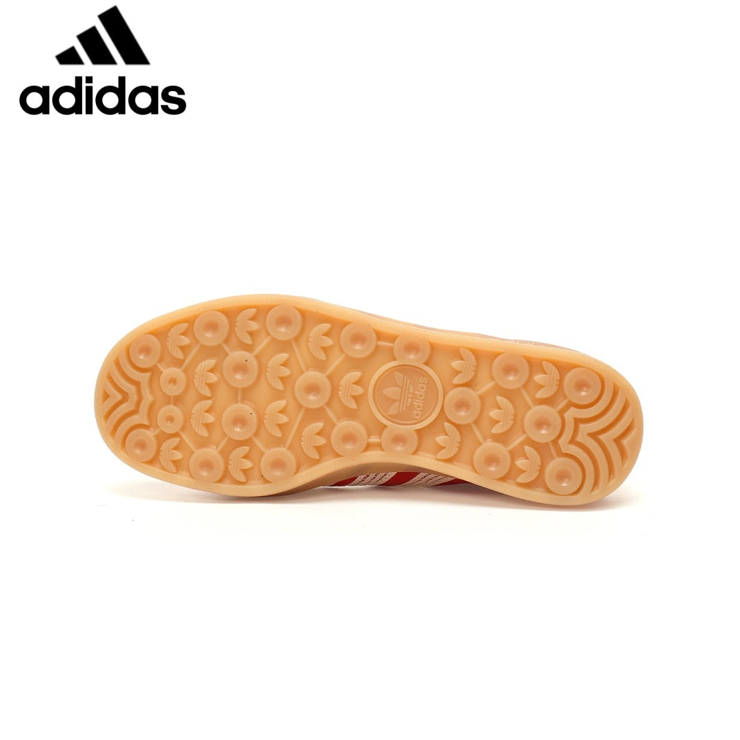 Adidas  samba  women's shoes  men's samba sneakers Gazelle Indoor Red Off White Unisex Sneakers