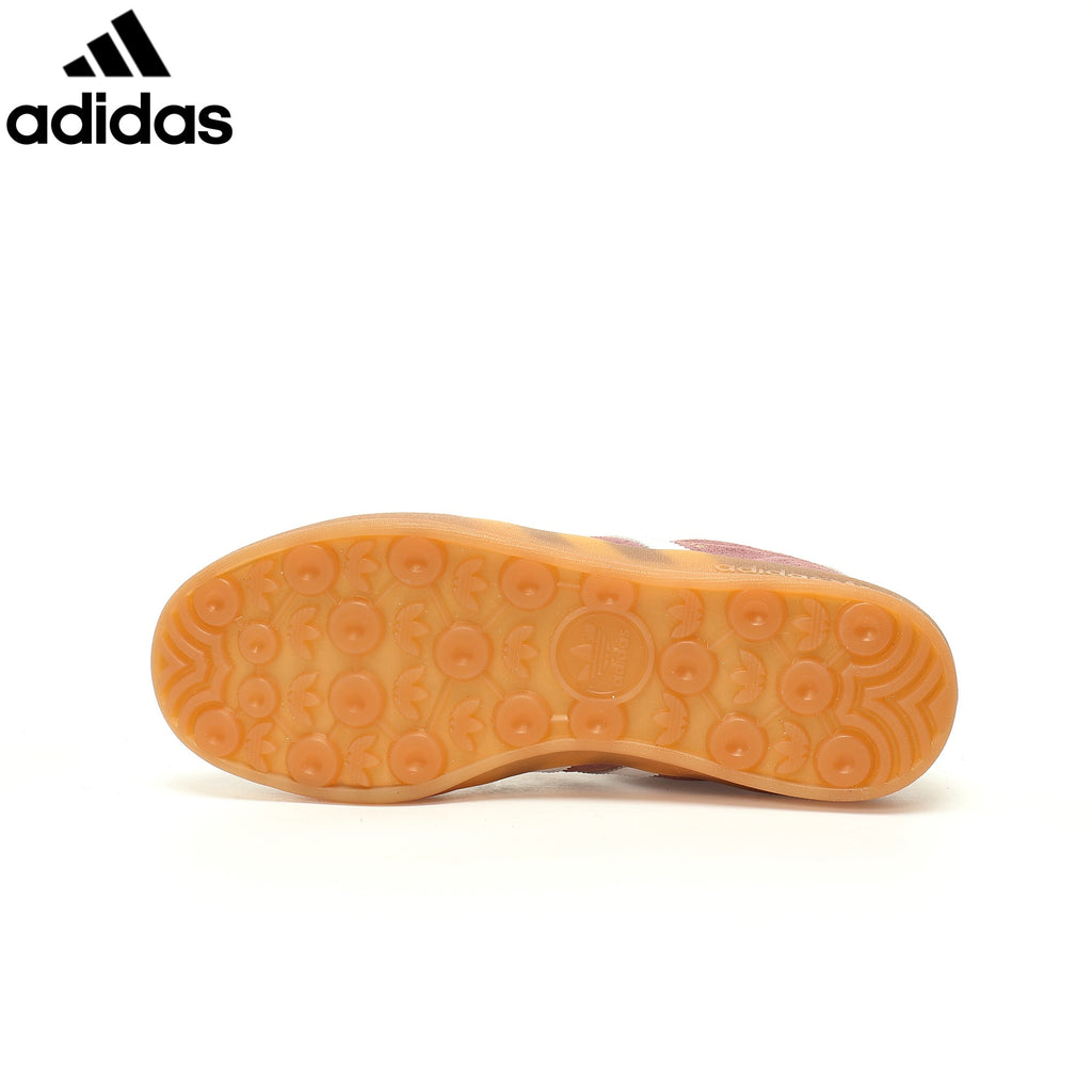 Adidas  samba  women's shoes  men's samba sneakers Gazelle Indoor Maroon White Suede Unisex Sneakers