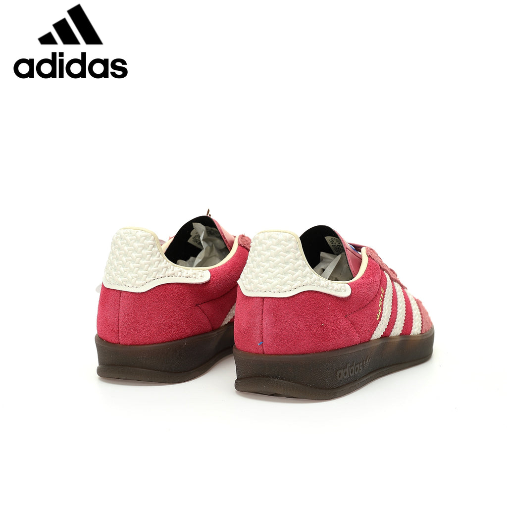 Adidas  samba  women's shoes  men's samba sneakers Gazelle Indoor Red Pink White Unisex Sneakers