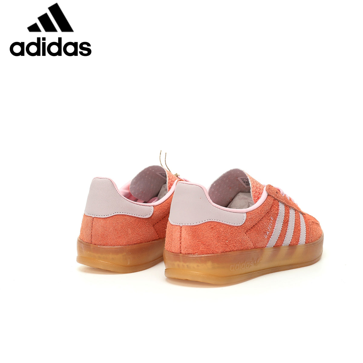 Adidas samba  women's shoes  men's samba sneakers  Gazelle Indoor Orange Pink Unisex Sneakers