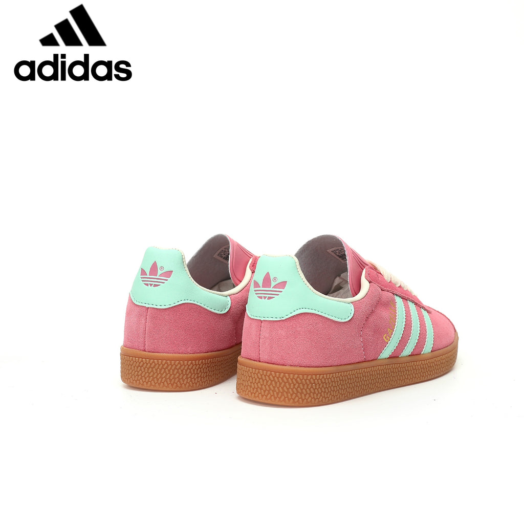Adidas  samba  women's shoes  men's samba sneakers Gazelle Indoor Pink Mint Green Unisex Sneakers