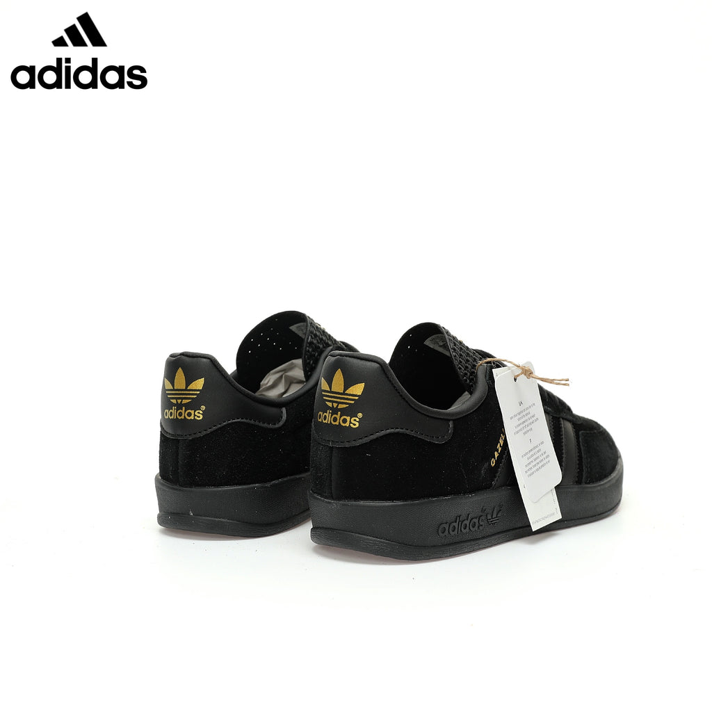 Adidas  samba  women's shoes  men's samba sneakers  Gazelle Black Gold Unisex Sneakers