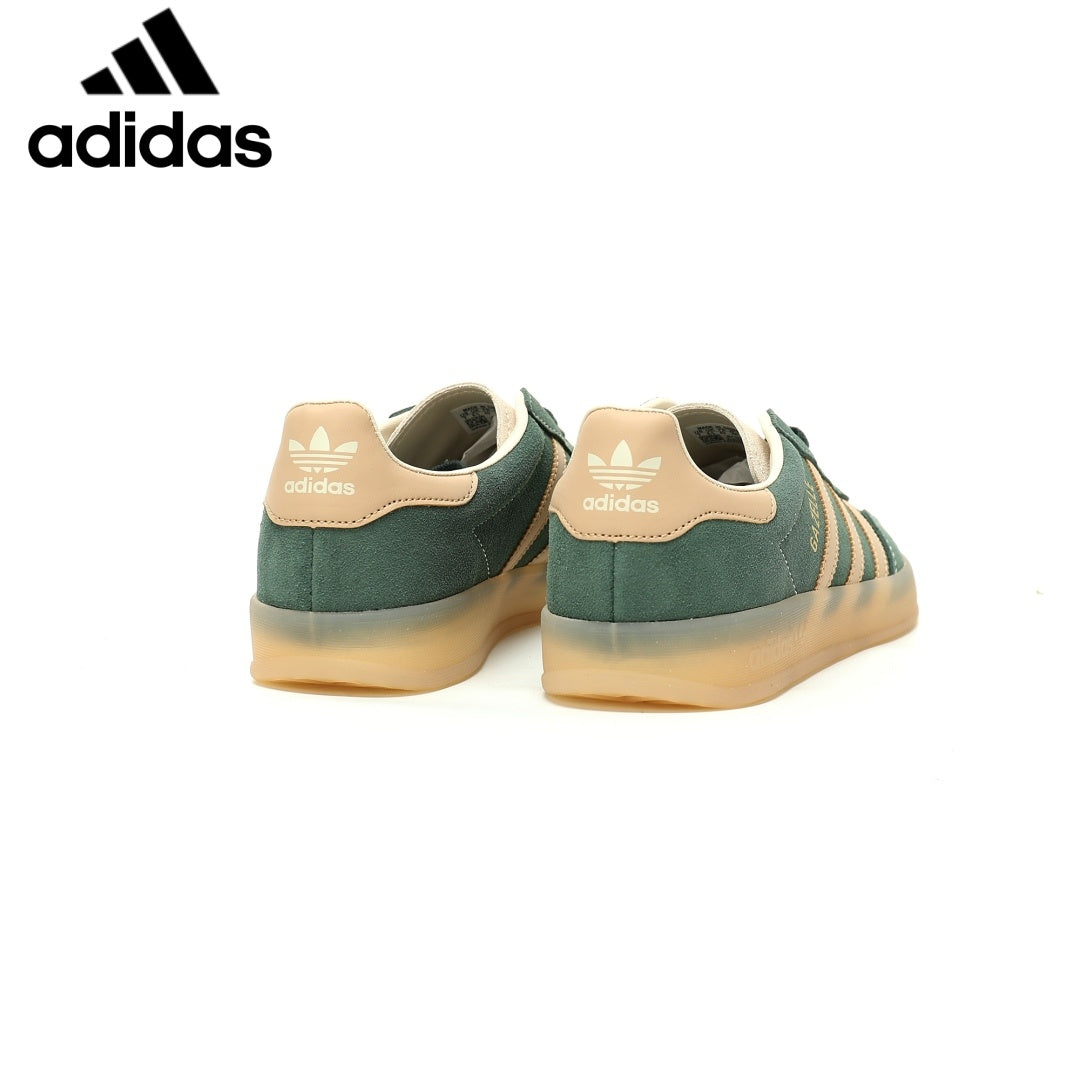 Adidas  samba  women's shoes  men's samba sneakers Gazelle Indoor Green Beige Unisex Sneakers