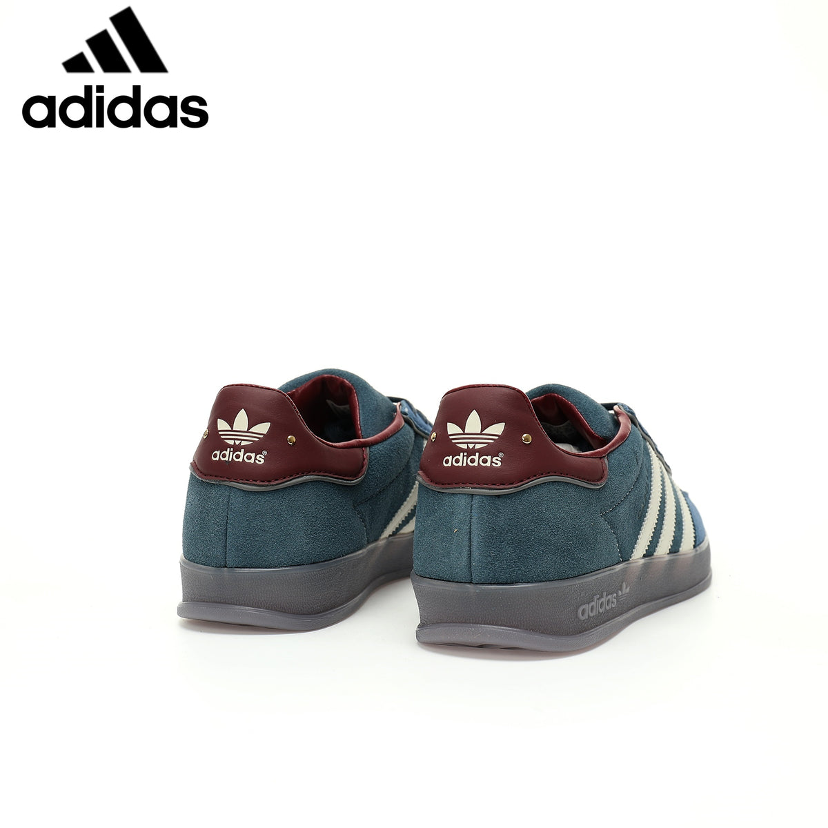 Adidas  samba  women's shoes  men's samba sneakers  Gazelle Indoor Blue Burgundy Unisex Sneakers