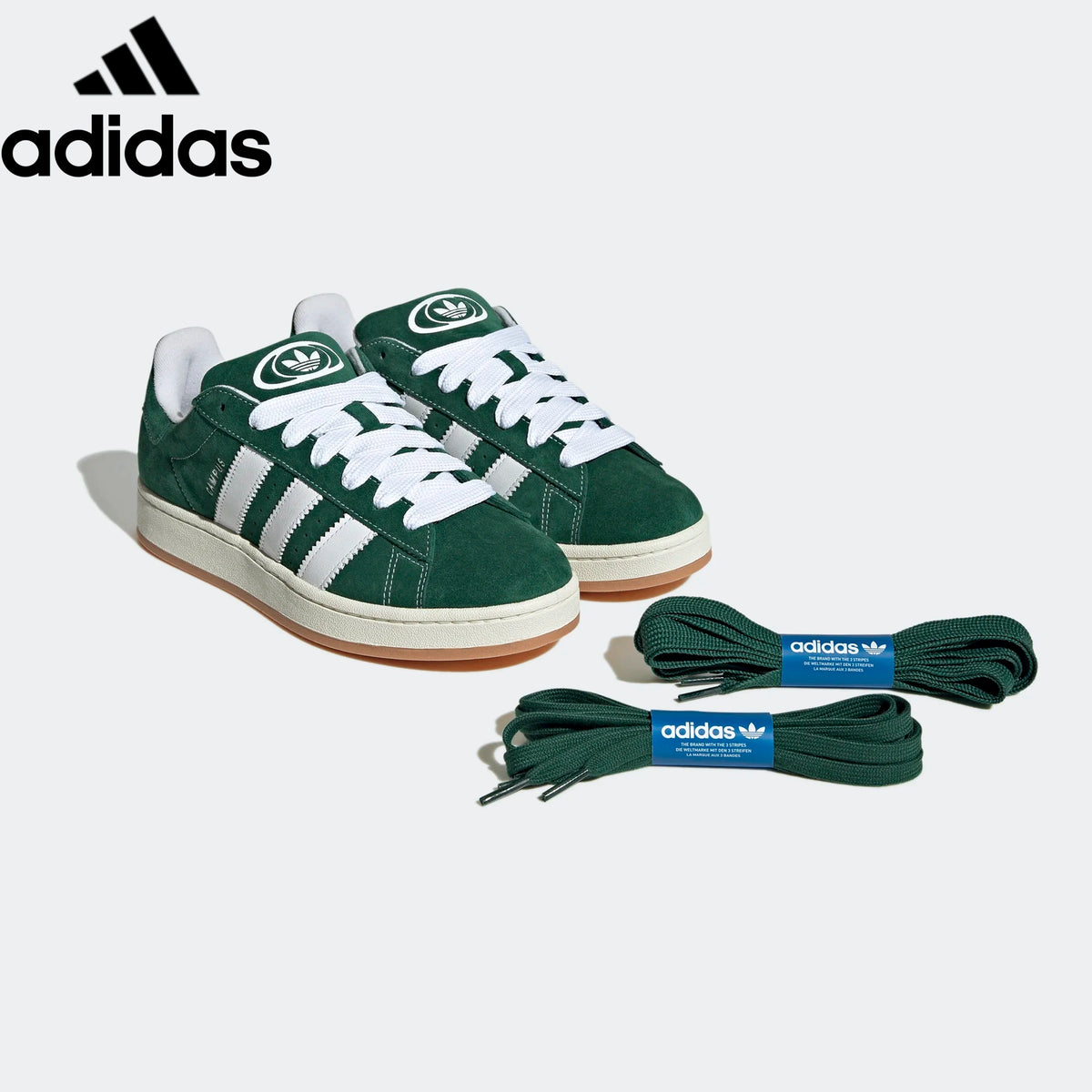Adidas Campus 00s Dark Green White Unisex Sneakers