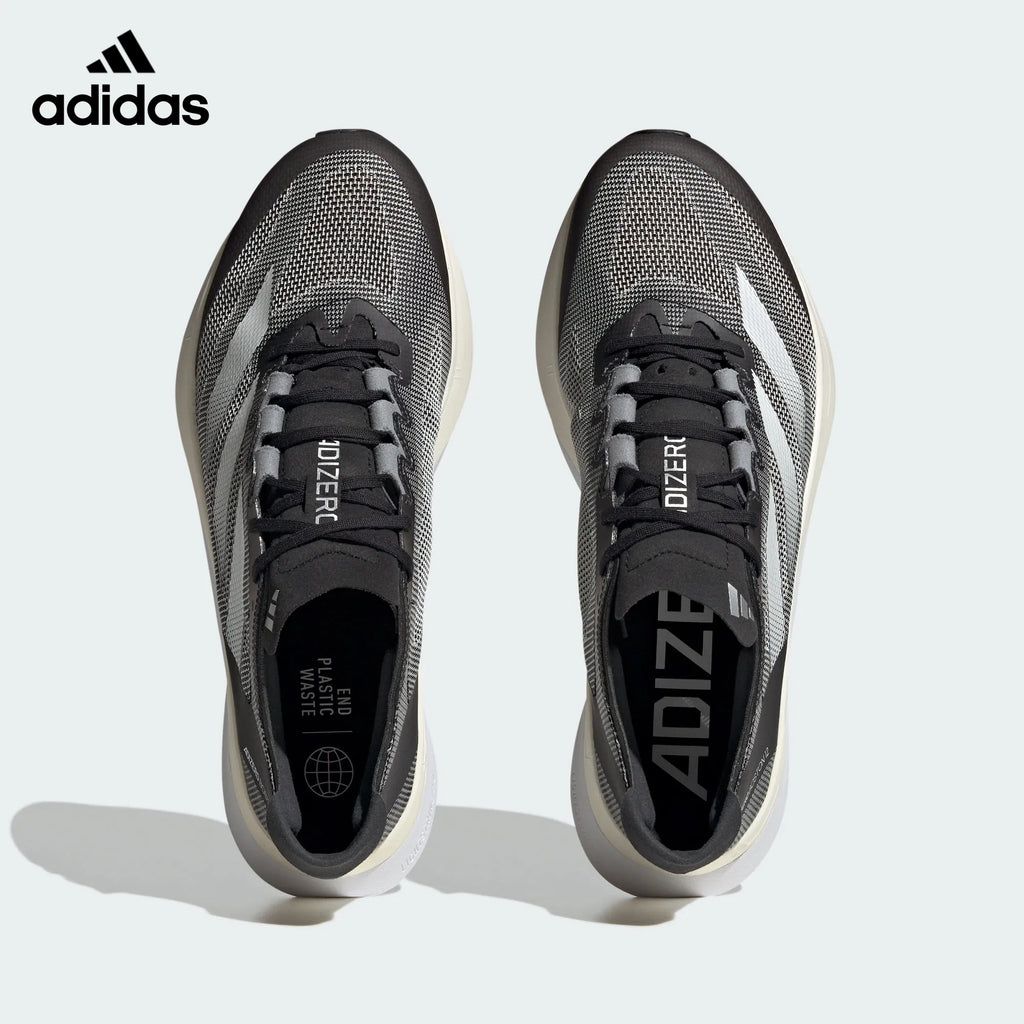 Adidas Adizero Boston 12 Black White Unisex Running Shoes