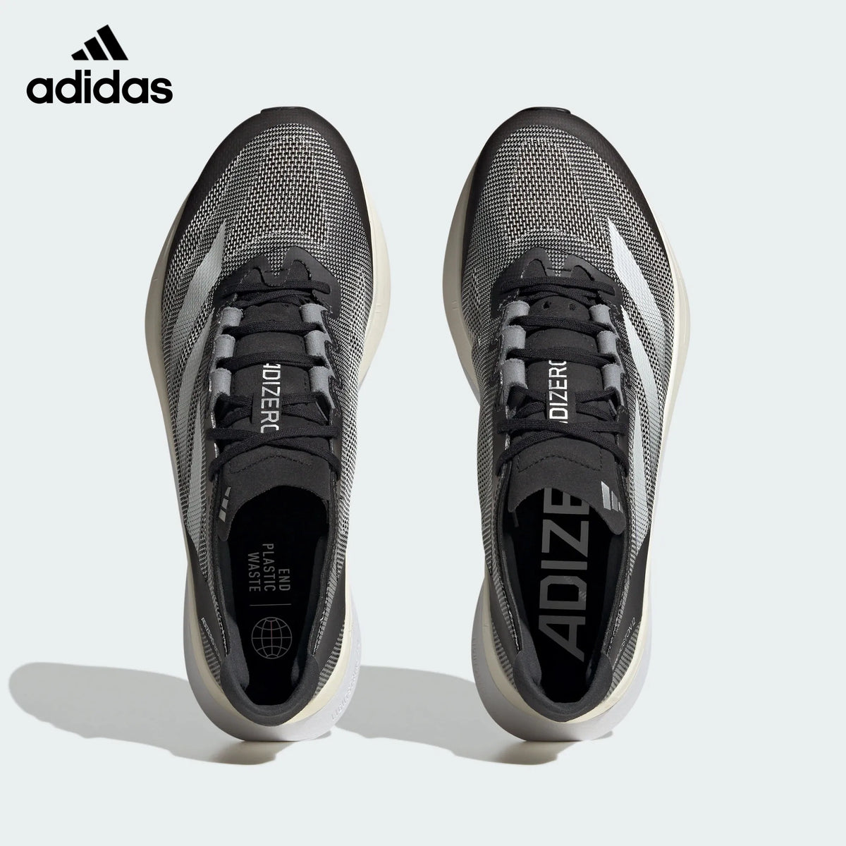 Adidas Adizero Boston 12 Black White Unisex Running Shoes