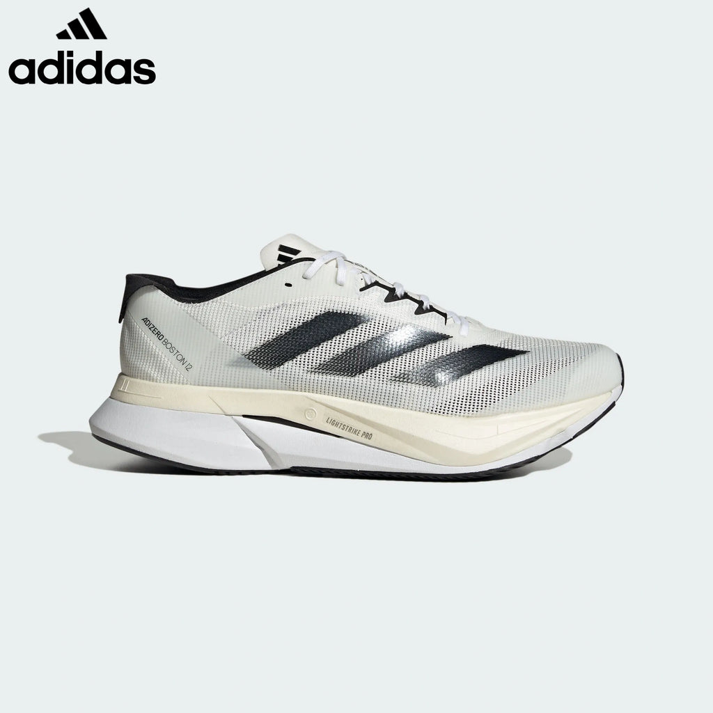Adidas Adizero Boston 12 Off White Black Running Shoes