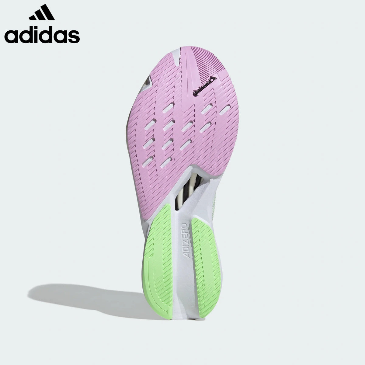 Adidas Adizero Boston 12 White Neon Green Pink Unisex Running Shoes