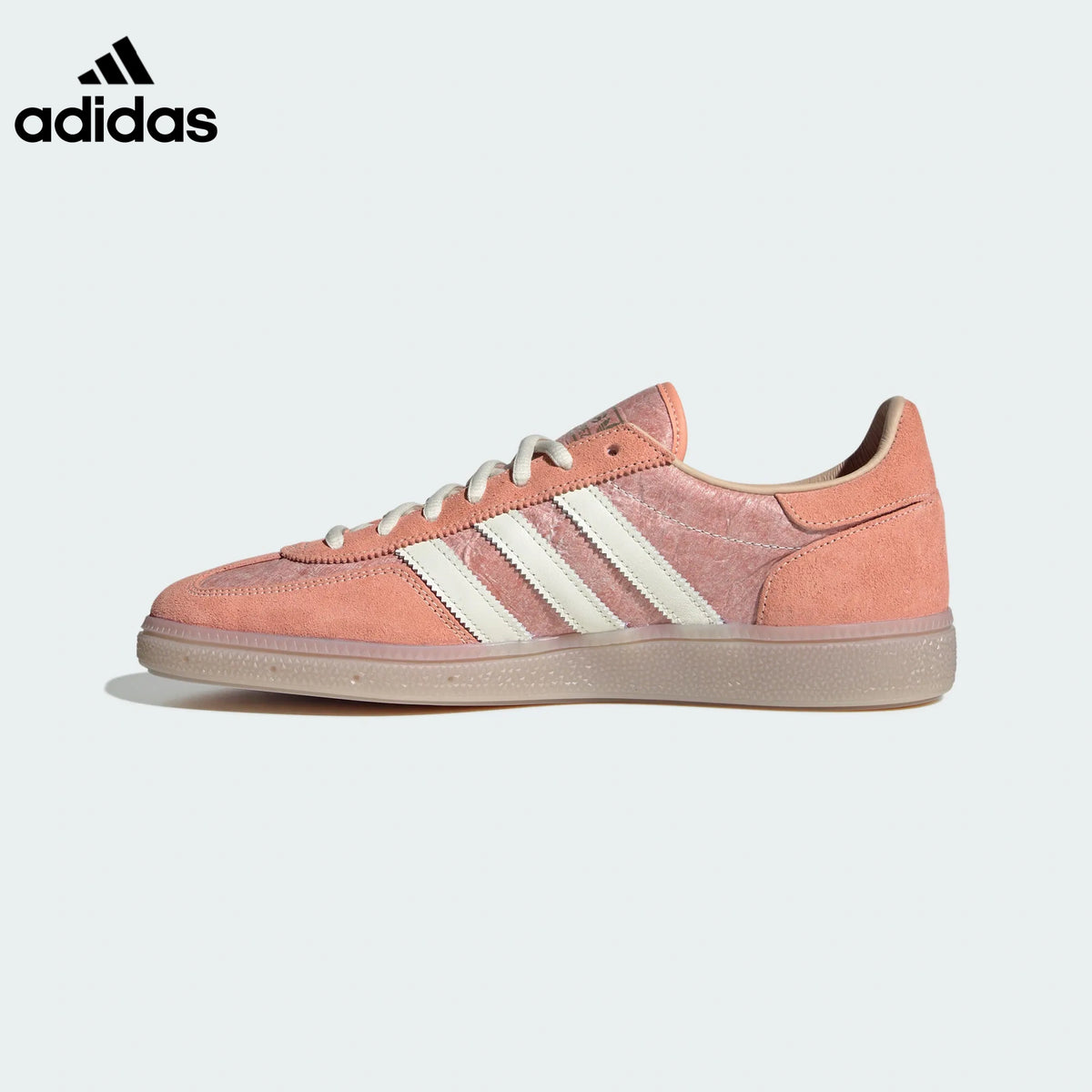 adidas Handball women's shoes  men's Handball Spezial sneakers Peach White Translucent Sole Sneakers