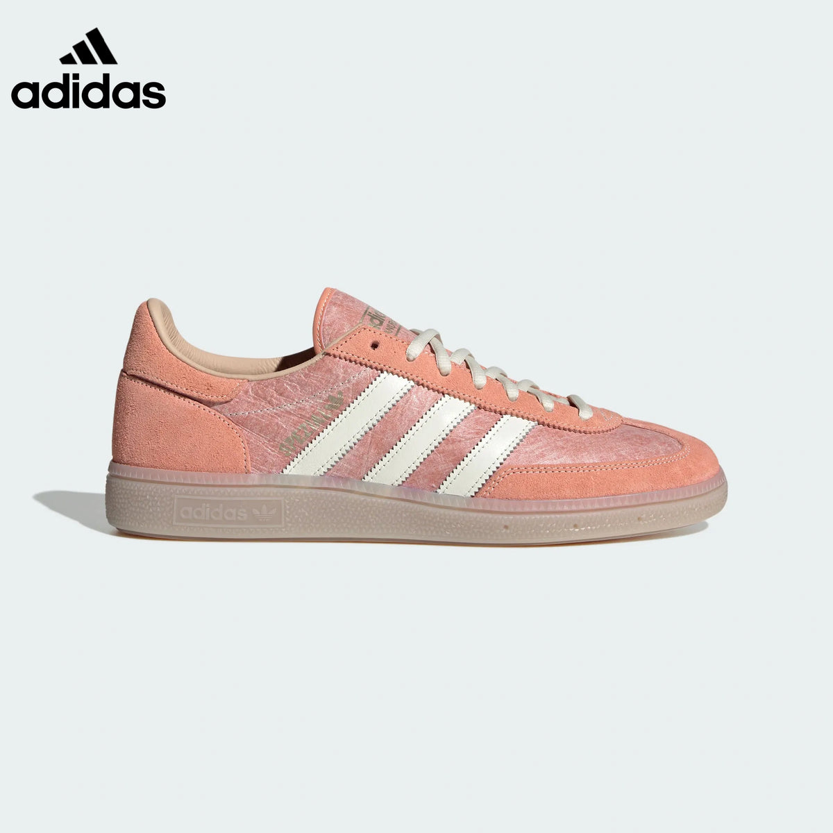 adidas Handball women's shoes  men's Handball Spezial sneakers Peach White Translucent Sole Sneakers