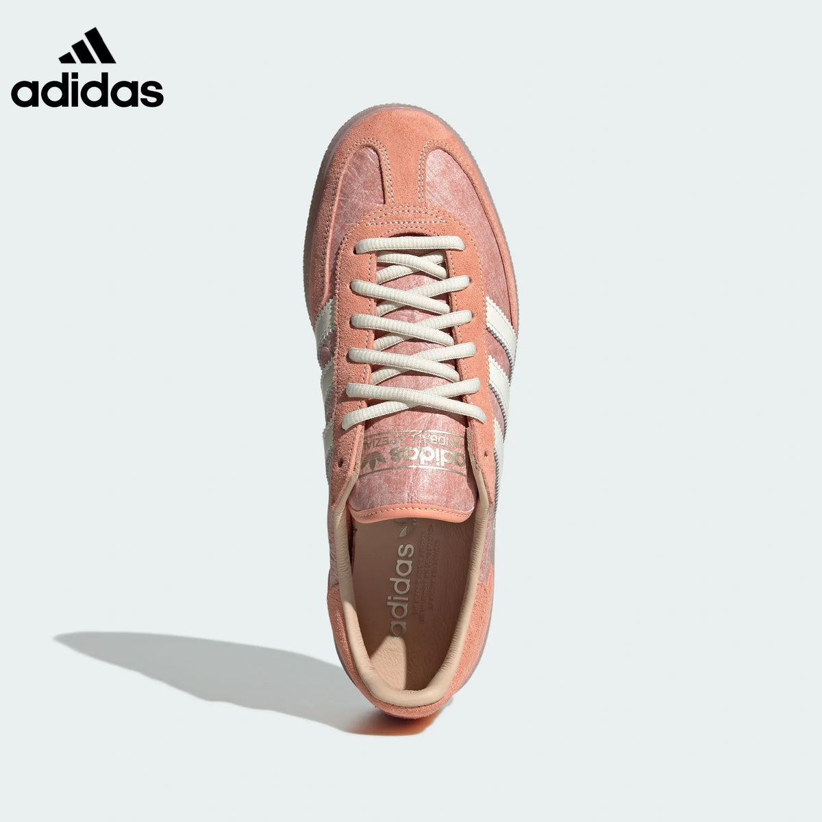 adidas Handball women's shoes  men's Handball Spezial sneakers Peach White Translucent Sole Sneakers