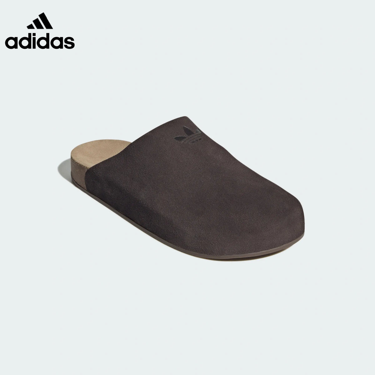adidas Dark Brown Suede Mule Slip-On Shoes
