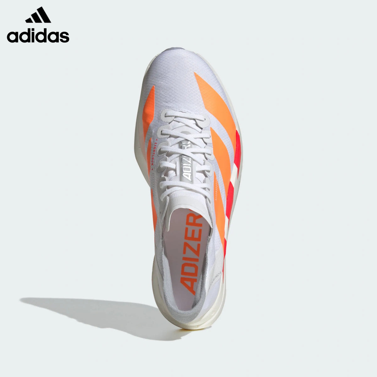 adidas Adizero Adios Pro 4 Running Shoes - White/Orange/Red