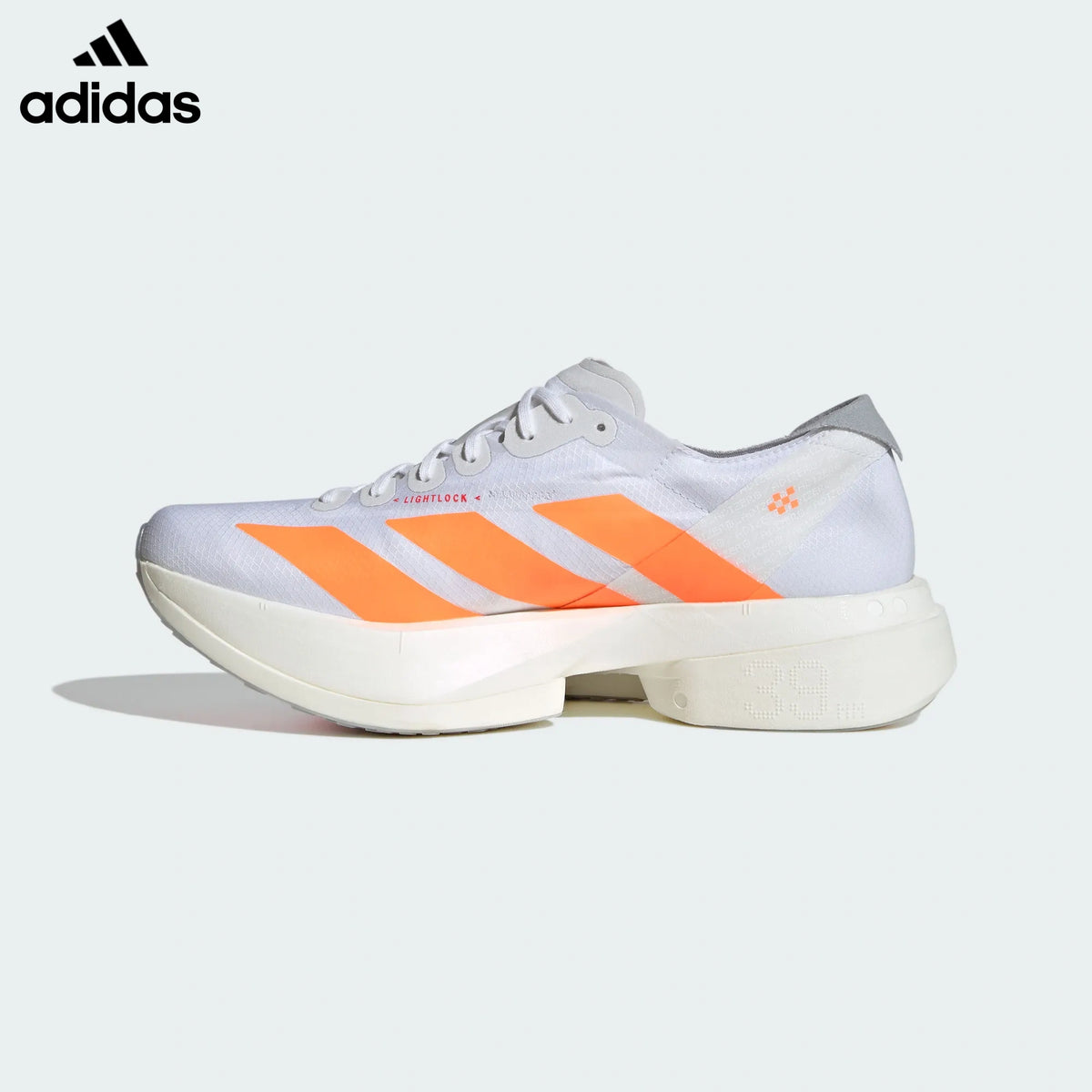 adidas Adizero Adios Pro 4 Running Shoes - White/Orange/Red
