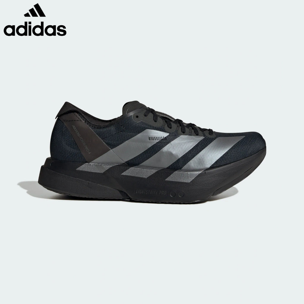 Adidas Adizero Adios Pro 4 Black Silver Unisex Running Shoes