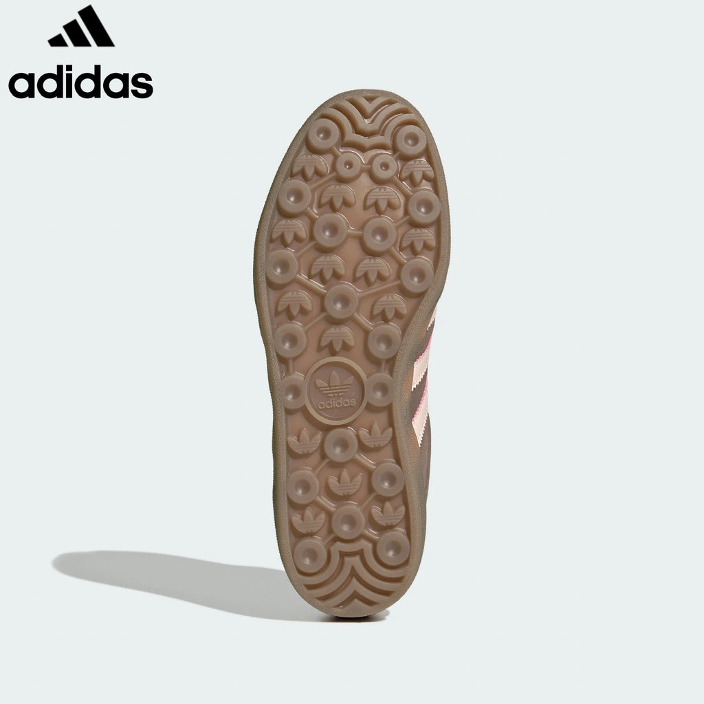 Adidas  samba  women's shoes  men's samba sneakers Gazelle Indoor Brown Pink Suede Unisex Sneakers